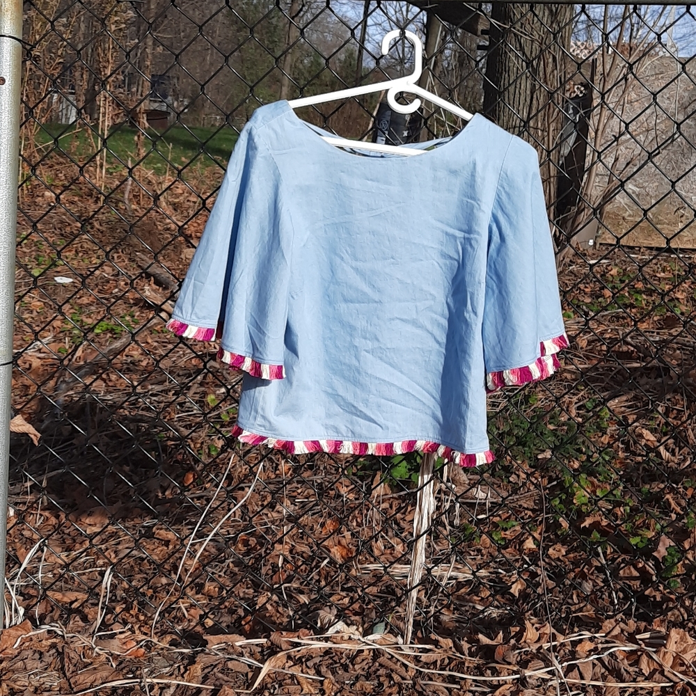 Buffalo David Bitton Chambray Top Tunic NWT M NWOT